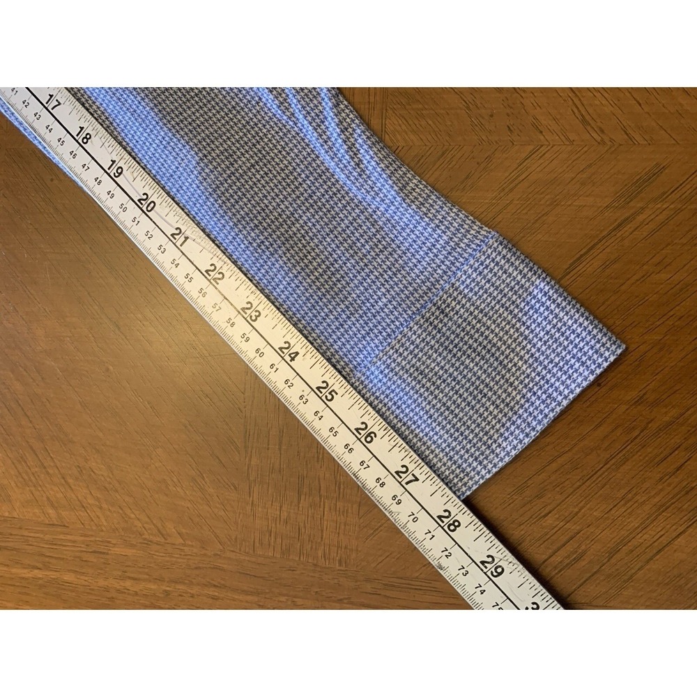 DIGEL Long Sleeve Button Up Shirt Mens 42L Blue Houndstooth Baumwolla Cotton NWT - Picture 15 of 16